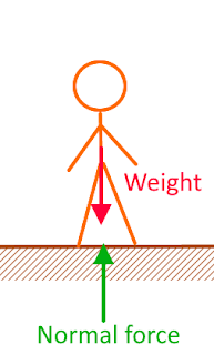 Normal force vs weight