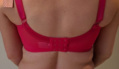 Bra that is too small on someone - the fabric around the hooks is straining