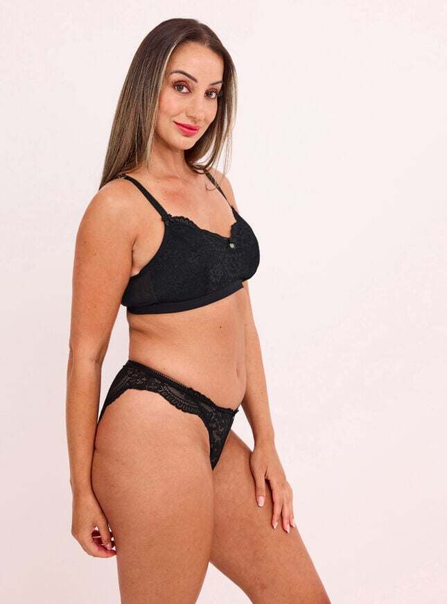 Boux Avenue Jessica lace mastectomy bra - side view